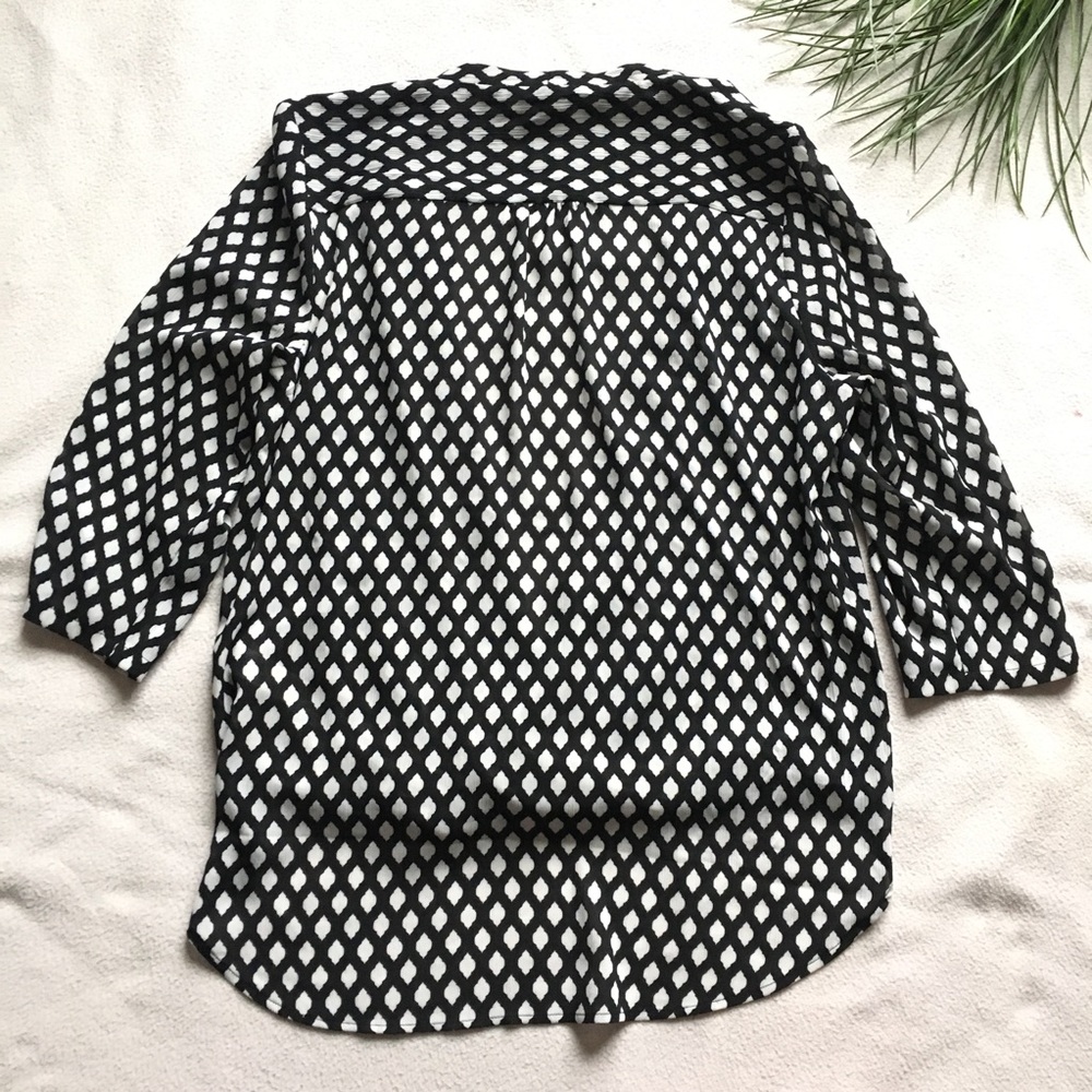 Whbm criss cross draped sheer wrap top - Picture 6 of 8